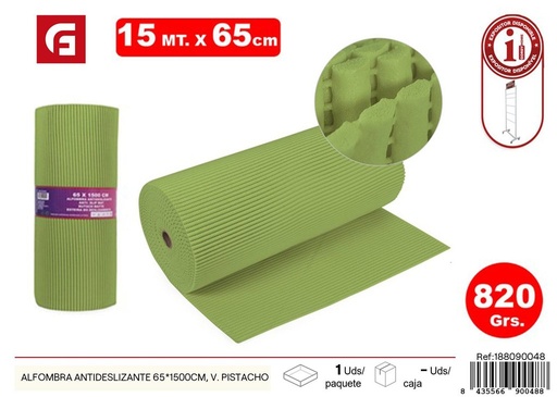 [188090048] Alfombra antideslizante pistacho 65x1500 cm - Accesorios para el hogar