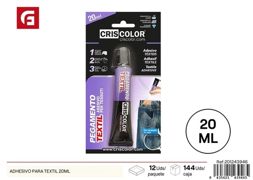 [201243946] Adhesivo para textil 20 ml - Materiales de manualidades