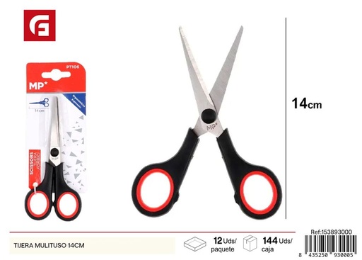 [153893000] Tijera multifuncional 14 cm - Material escolar