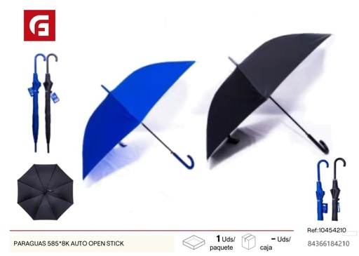 [84366184210] Paraguas 585*8K auto abrir - Artículos de lluvia