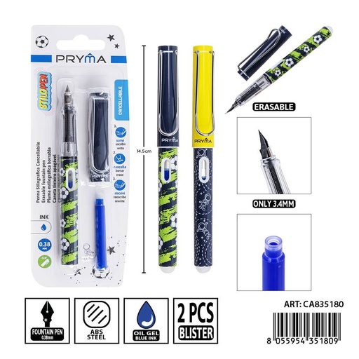 [0240923] Pluma borrable 14 cm PRYMA - Herramienta de escritura eficiente