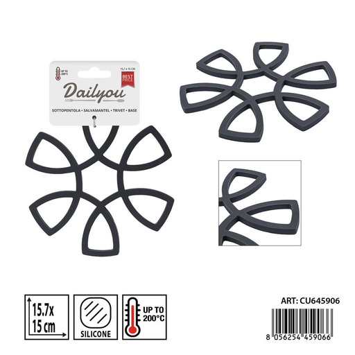 [0241949] Salvamantel de silicona forma simple 15.7x15 cm DC CASA - Accesorio de cocina funcional