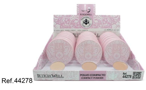 [8435433232339] Polvo compacto rosa con perfume árabe 18/u - Productos de maquillaje