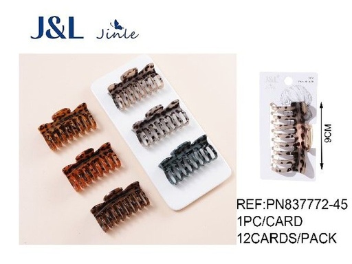 [8445801246752] Pinza de pelo 9 cm 12/u - Accesorios para el cabello