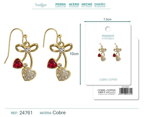 [24761] Pendiente de fresa - Accesorios de bisutería de frutas