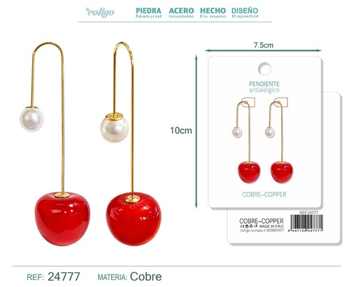 [24777] Pendiente de cereza - Accesorios de bisutería de frutas