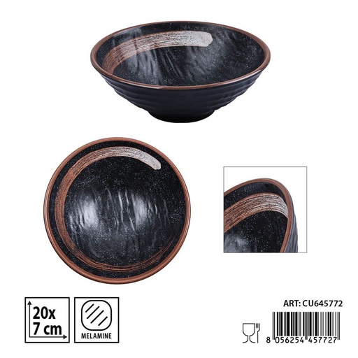 [0241161] Plato de melamina 20X7CM - Accesorios de cocina y vajilla