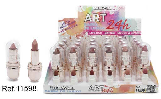 [8435433229667] Bálsamo de labios Art 24h oro rosa 24/U 11598 - Maquillaje y productos de labios