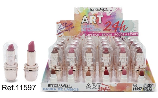 [8435433229643] Bálsamo de labios Art 24h oro rosa 24/U 11597 - Maquillaje y productos de labios