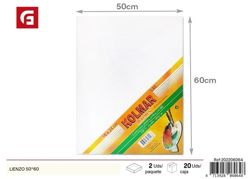 [202206064] Lienzo 50*60cm - Material escolar y lienzos para pintar
