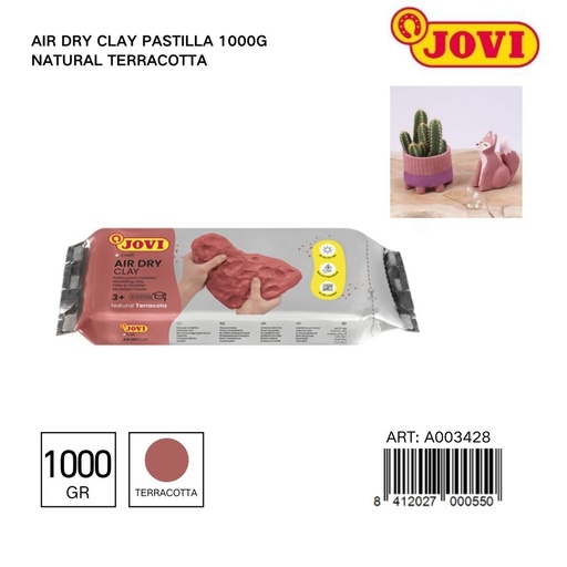 [A003428] Pasta de modelar JOVI 1000 g Terracota - Artículos de manualidades y modelado