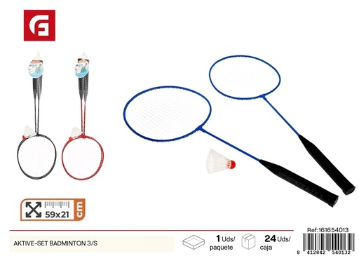 [161654013] Set de badminton 3 unidades AKTIVE - Juguetes deportivos