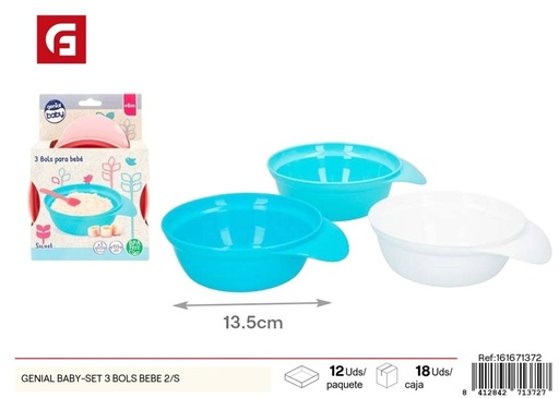 [161671372] Set de 3 tazones para bebé - Genial Baby