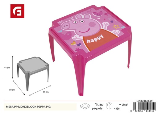 [304614441] Mesa PP monoblock Peppa Pig - Muebles infantiles y mesas de plástico