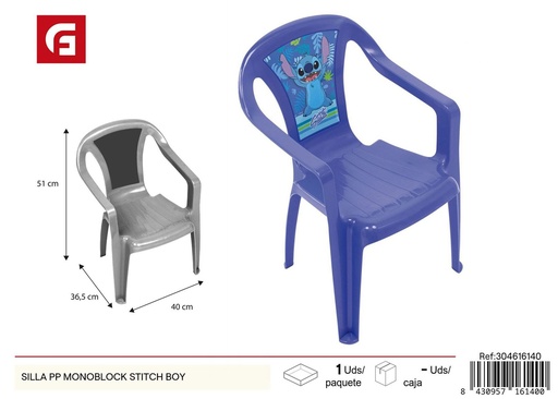 [304616140] Silla PP monoblock Stitch Boy - Muebles infantiles y sillas de plástico