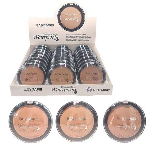 [M067-04] Maquillaje compacto polvo fino waterproof 24/U - Cosméticos