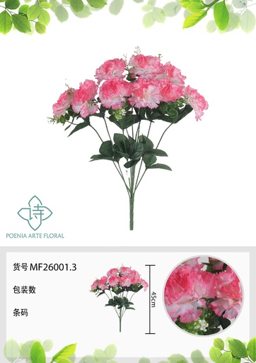 [MF26001.3] Rama artificial de lirios 9 cabezales 45 cm - Planta decorativa