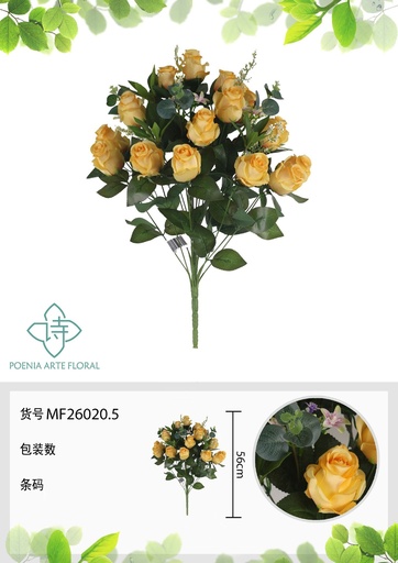 [MF26020.5] Ramo de flores artificiales MF26020.5 (8435588807451)