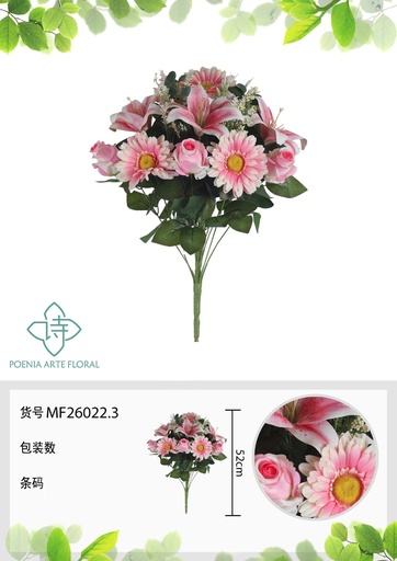 [MF26022.3] Ramo de flores artificiales MF26022.3 (8435588807529)