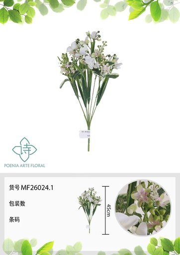 [MF26024.1] Ramo de flores artificiales crema - Decoración floral