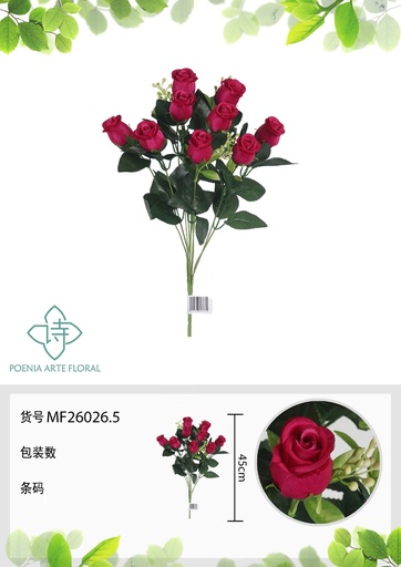[MF26026.5] Ramo de flores artificiales MF26026.5 (8435588807680)