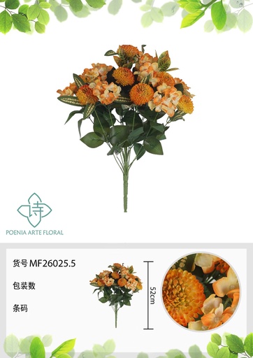 [MF26025.5] Ramo de flores artificiales MF26025.5 (8435588807710)