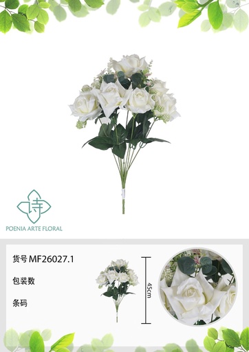 [MF26027.1] Ramo de flores artificiales MF26027.1 (8435588807727)