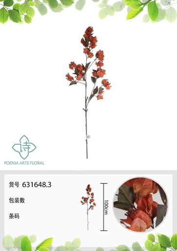 [631648.3] Vara de buganvilla colgante artificial 100 cm - Accesorios decorativos para interiores