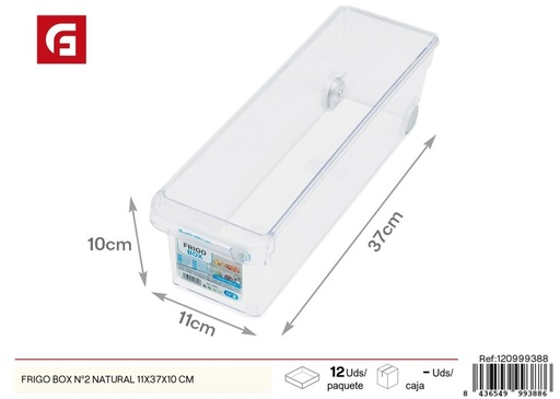 [120999388] Frigo Box Nº2 natural 11x37x10 cm - Organizadores de frigorífico y almacenamiento
