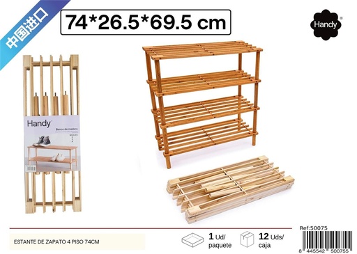 [50075] Estante de zapato de 4 pisos - Organización del hogar