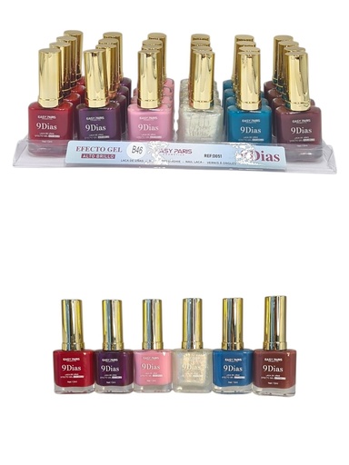 [D051-B46] Laca de uñas 9 días (estuche de 24) - Cosméticos de uñas