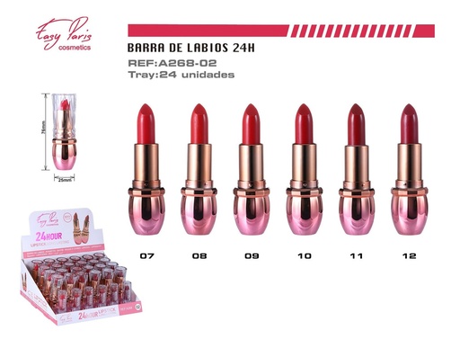 [A268-02] Baño de labios 24h (estuche de 24) - Cosméticos de labios