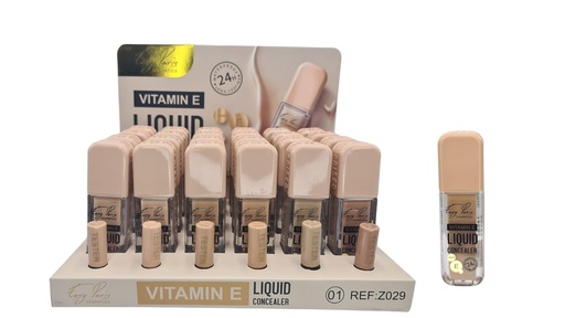 [Z029-01] Líquido concealer 24h + Vita E (estuche de 24) - Cosméticos de maquillaje