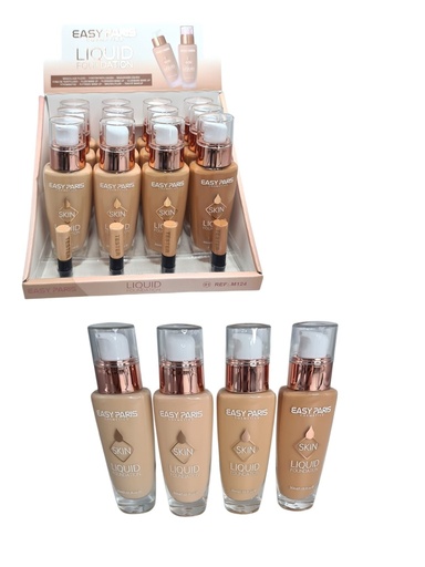 [M124-01] Maquillaje fluido (estuche de 12) - Cosméticos de maquillaje