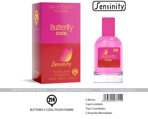 [MYS214] Perfume Butterfly Cool pour femme Sensinity - Fragancia femenina elegante