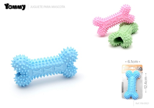 [YM0921] Juguete goma hueso para mascotas de 12.4x6.1x3 cm - Juguetes para mascotas