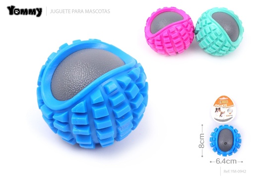 [YM0942] Juguete de goma para mascotas grande 8x6.4 cm - Accesorios para mascotas