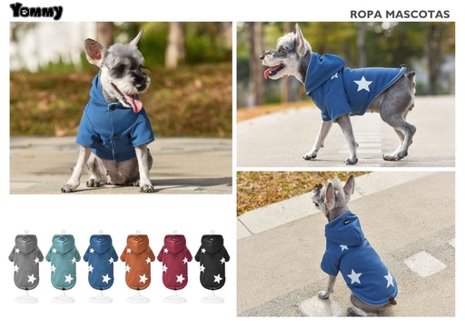 [YM6953] Chubasquero impermeable con estrella para mascotas 3XL - Ropa de lluvia para animales