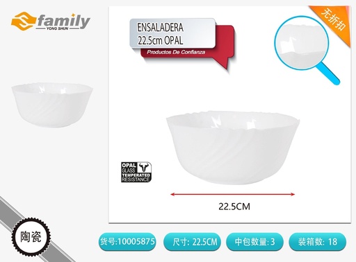 [10005875] Ensaladera 22.5 cm opal - Productos de vidrio