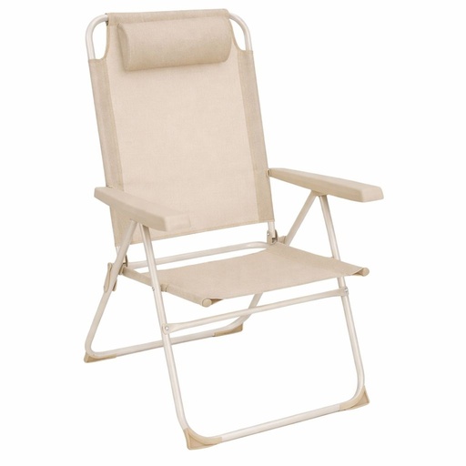[261456] Silla de alto respaldo de aluminio para playa y piscina - Sillas de playa