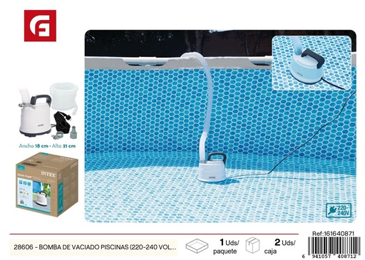 [161640871] Bomba de vaciado piscinas 220-240 volt - Productos de verano y accesorios para piscina