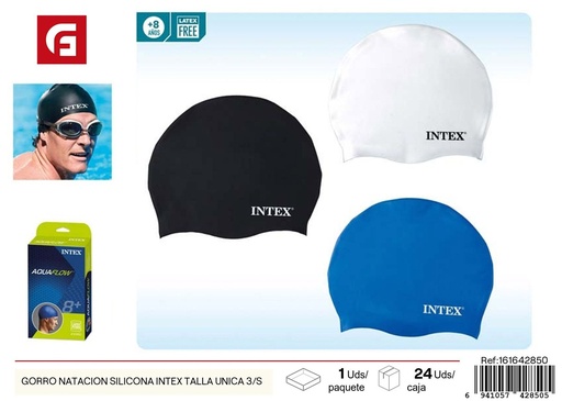 [161642850] Gorro de natación de silicona Intex talla única 3/s - Equipamiento para nadar