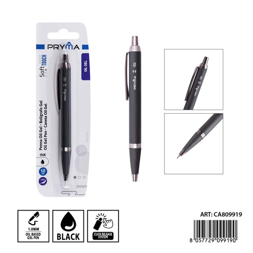 [0241750] Bolígrafo de gel 1mm gris - Papelería de escritura