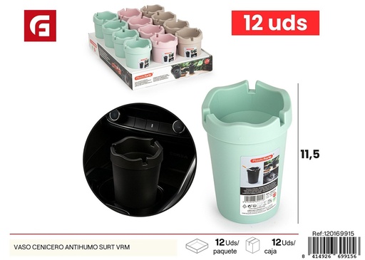 [120169915] Vaso cenicero antihumo surtido VRM - Accesorios para fumar y ceniceros