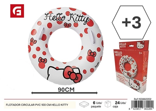 [150882202] Flotador circular de PVC 100 cm Hello Kitty - Accesorios de verano para niños