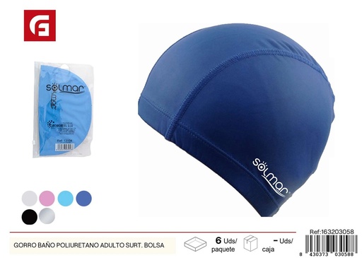 [163203058] Gorro de baño poliuretano adulto surtido - Accesorios de natación