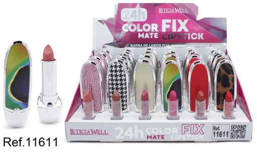 [8435433231929] Barras de labios 24 horas fix plata (24 unidades) - Larga duración en maquillaje labial