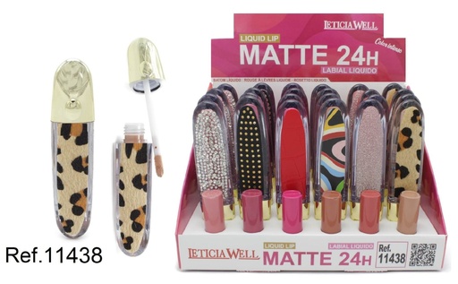 [8435433232087] Líquido labial mate 24 horas (24 unidades) - Maquillaje labial de larga duración