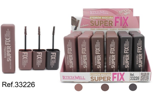 [8435433232469] Máscara para cejas super fix 3 colores (24 unidades) - Cosmético para cejas