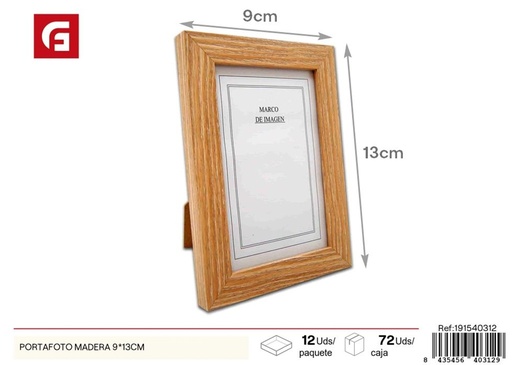 [191540312] Portafoto de madera 9*13 cm - Accesorio decorativo